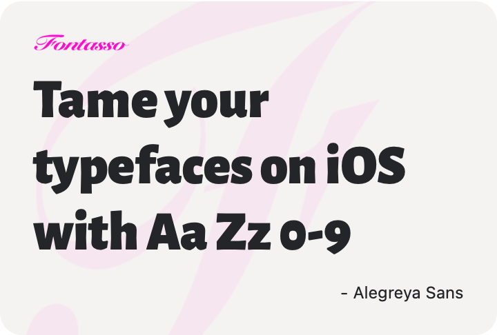 Alegreya Sans specimen