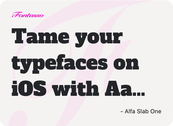 Alfa Slab One specimen