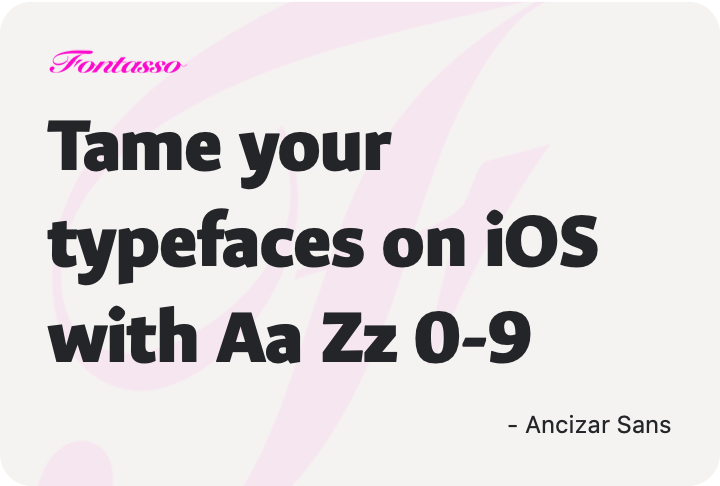 Ancizar Sans specimen