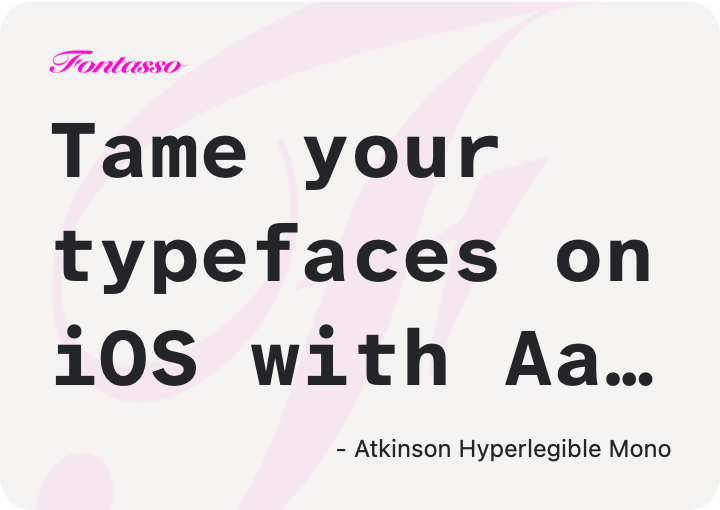 Atkinson Hyperlegible Mono specimen