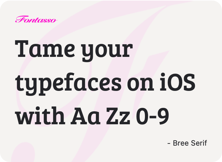 Bree Serif specimen