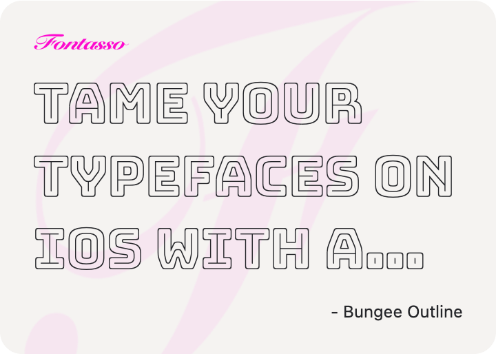 Bungee Outline specimen