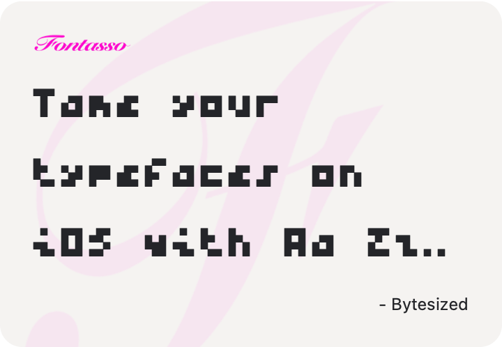 Bytesized specimen