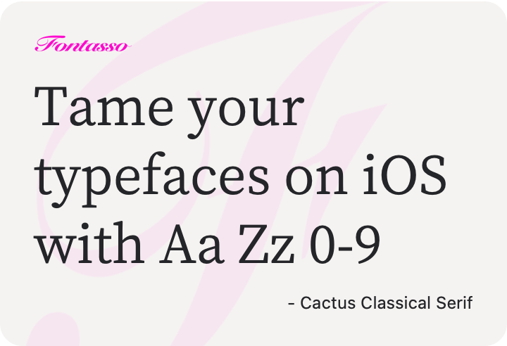 Cactus Classical Serif specimen