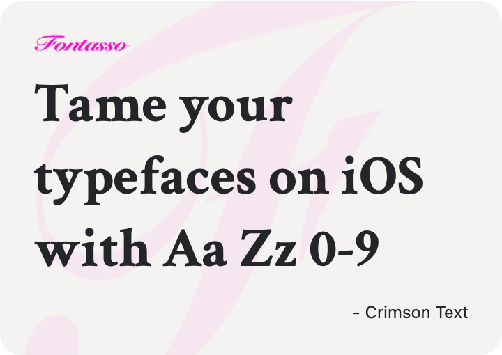 Crimson Text specimen