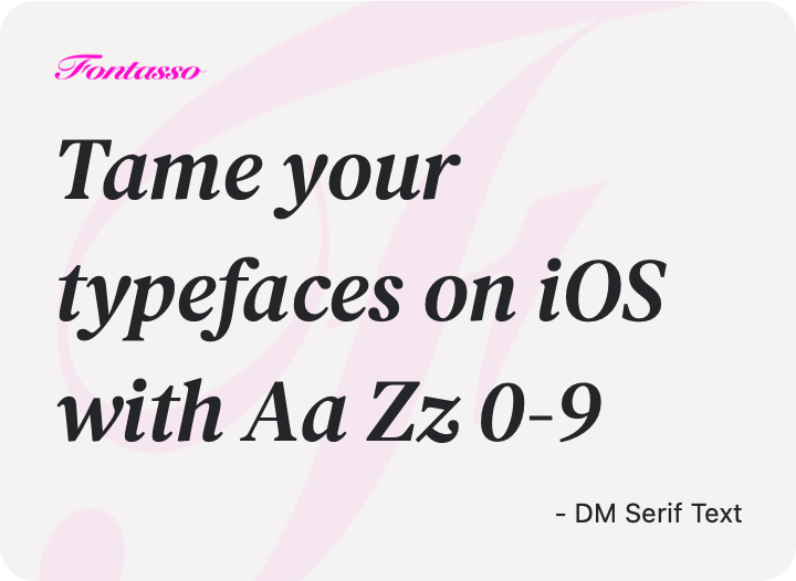 DM Serif Text specimen
