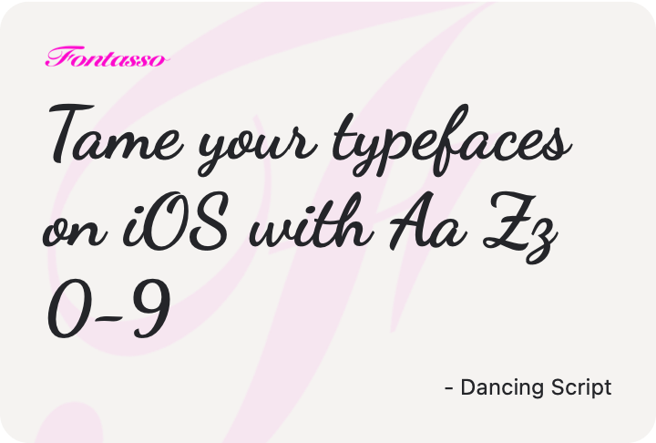 Dancing Script specimen