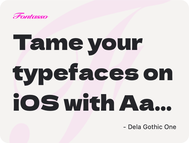 Dela Gothic One specimen