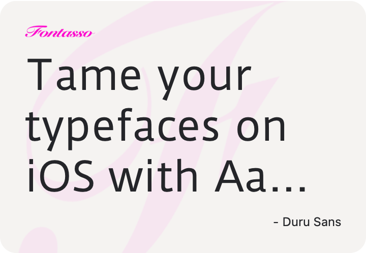 Duru Sans specimen