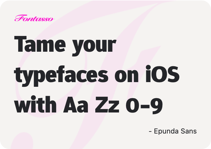 Epunda Sans specimen