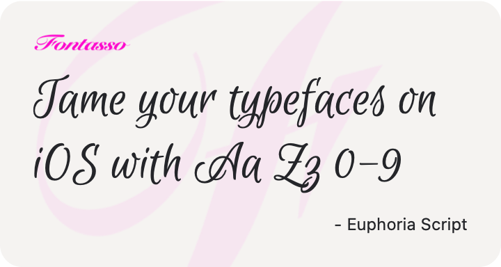 Euphoria Script specimen