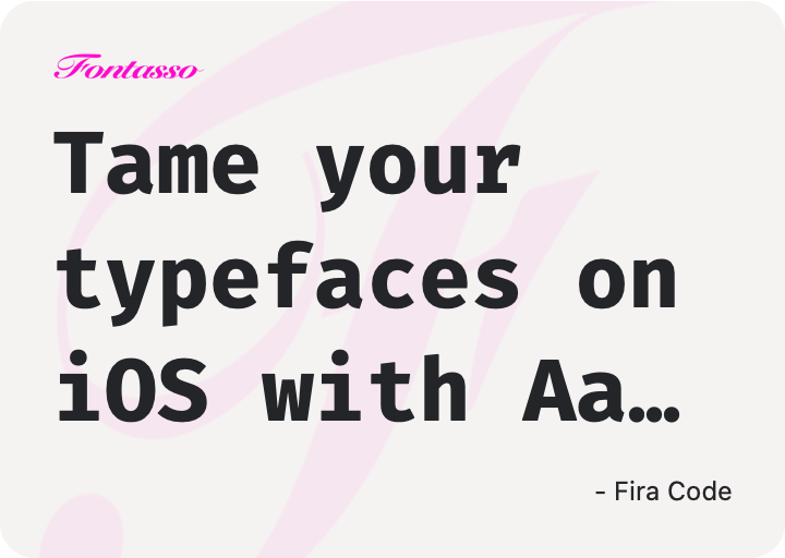 Fira Code specimen