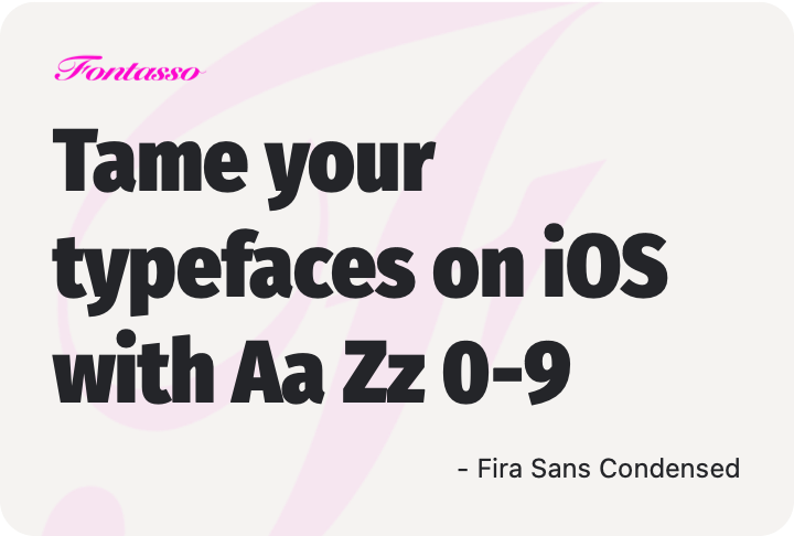 Fira Sans Condensed specimen