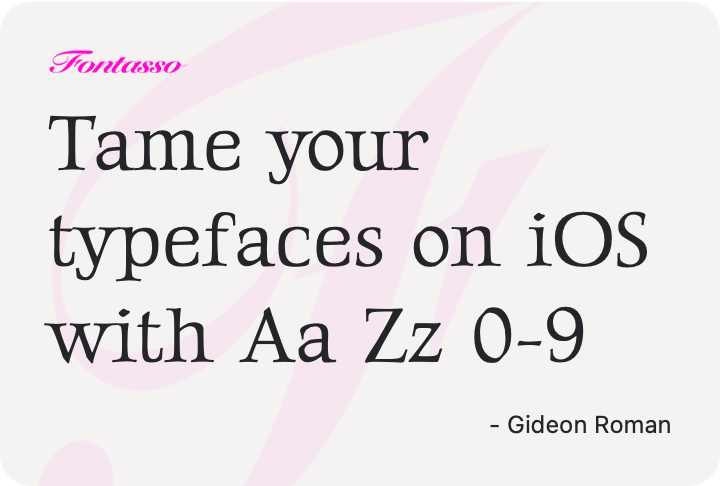 Gideon Roman specimen