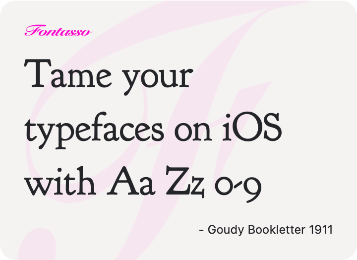 Goudy Bookletter 1911 specimen