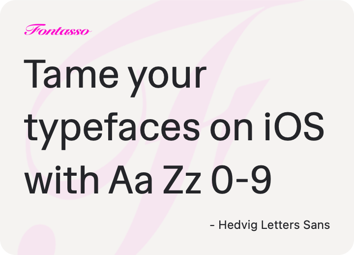 Hedvig Letters Sans specimen