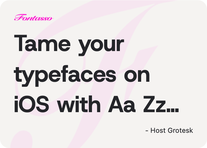 Host Grotesk specimen