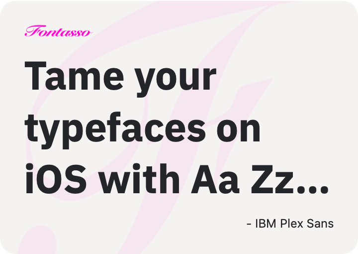 IBM Plex Sans specimen