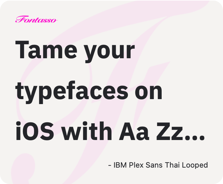 IBM Plex Sans Thai Looped specimen