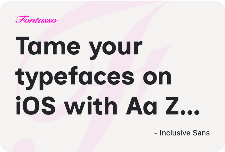 Inclusive Sans specimen