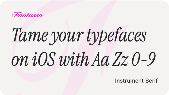 Instrument Serif specimen