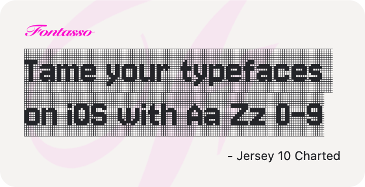 Jersey 10 Charted specimen
