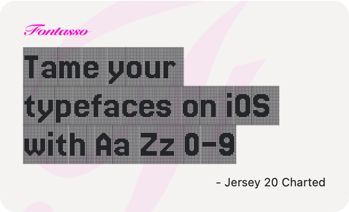 Jersey 20 Charted specimen