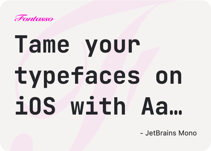 JetBrains Mono specimen