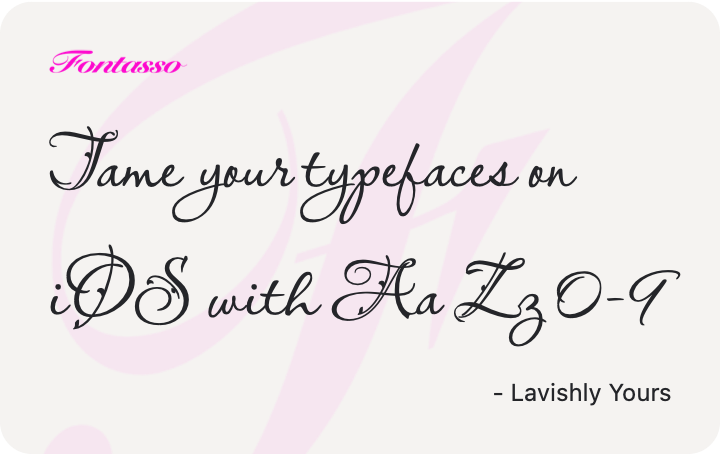 Lavishly Yours specimen