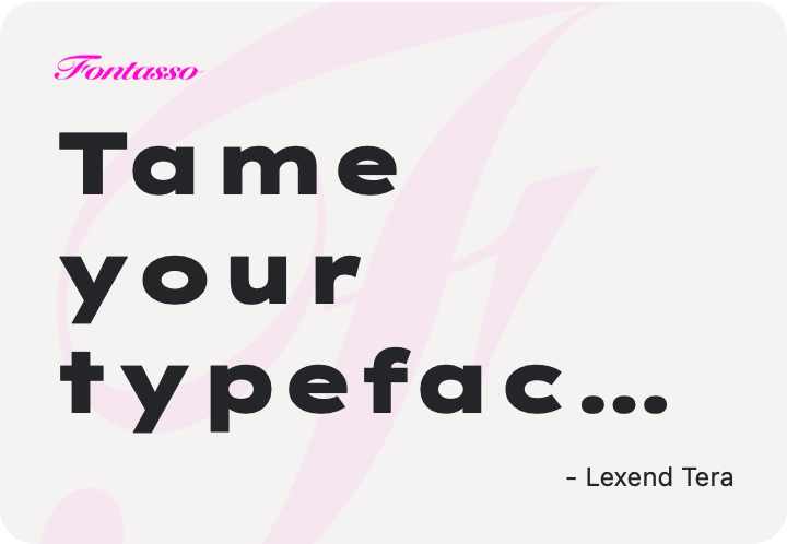 Lexend Tera specimen