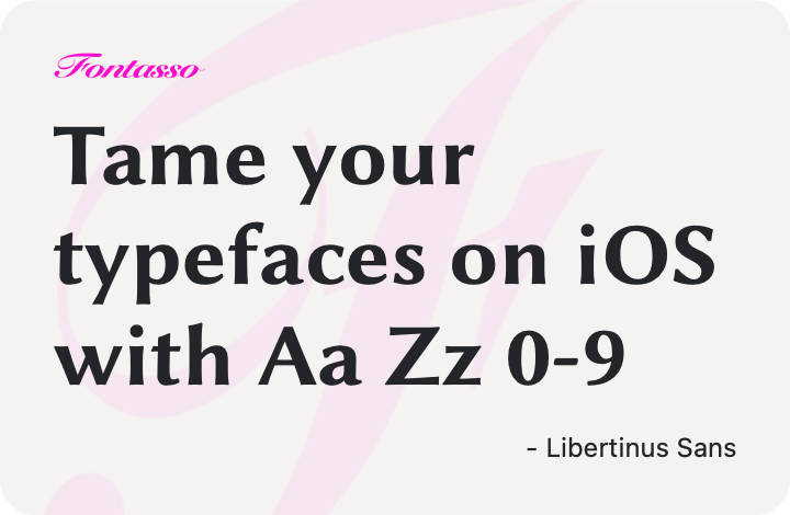 Libertinus Sans specimen