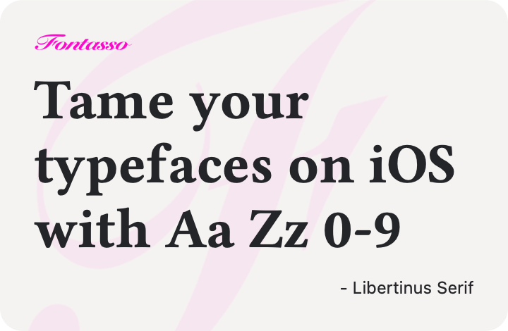 Libertinus Serif specimen