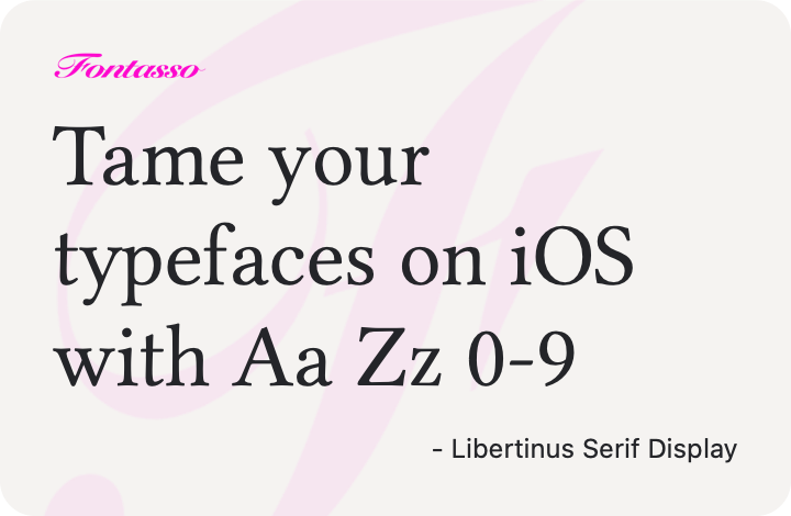Libertinus Serif Display specimen