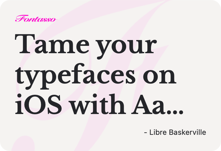 Libre Baskerville specimen