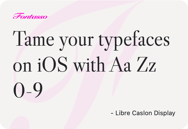 Libre Caslon Display specimen