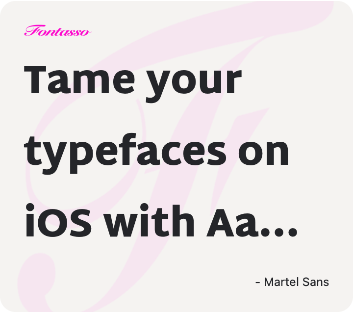 Martel Sans specimen