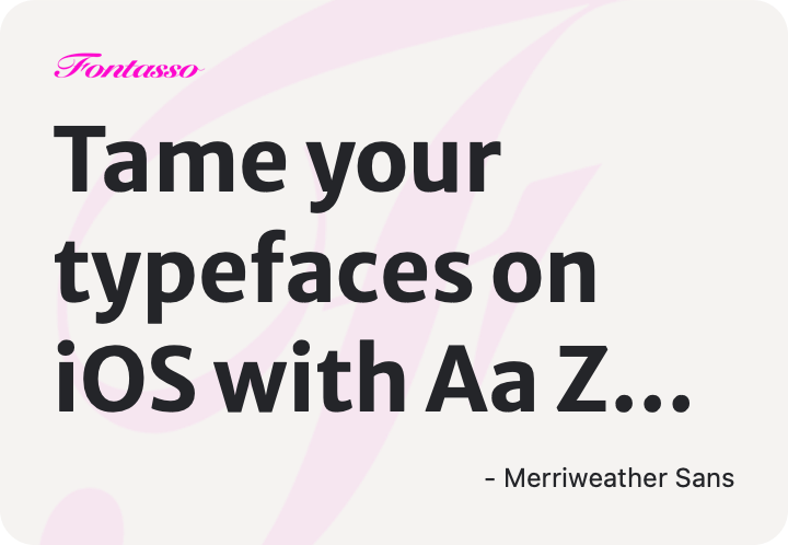 Merriweather Sans specimen