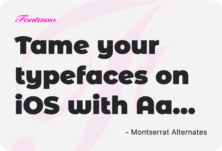 Montserrat Alternates specimen