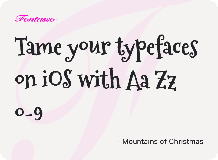 Mountains of Christmas specimen
