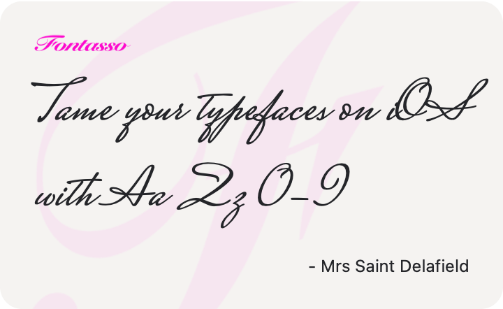Mrs Saint Delafield specimen
