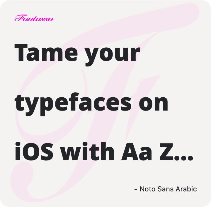 Noto Sans Arabic specimen