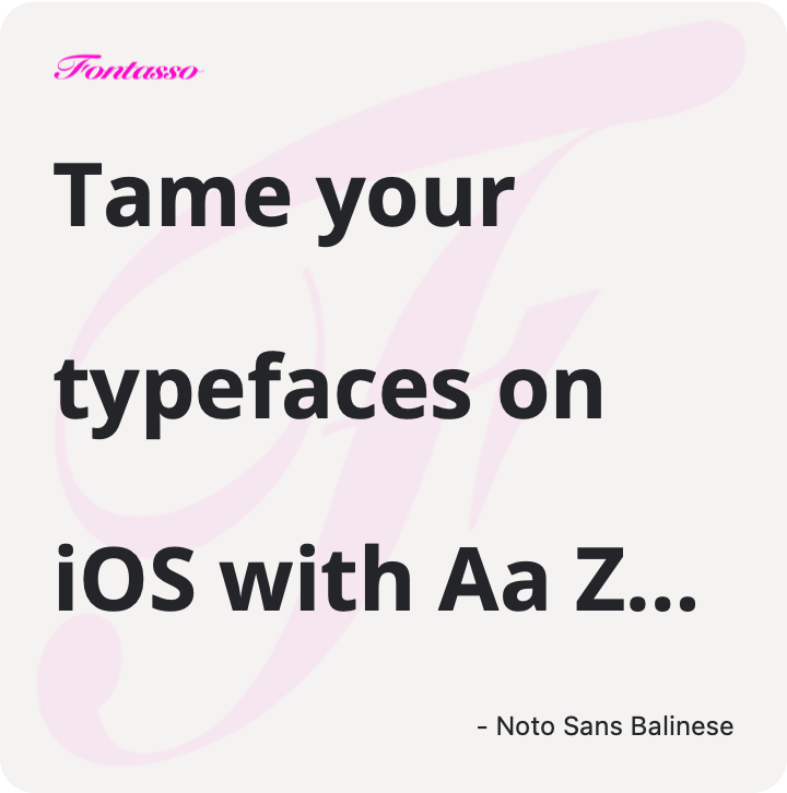 Noto Sans Balinese specimen
