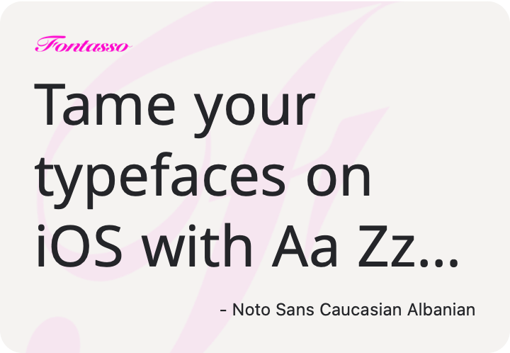Noto Sans Caucasian Albanian specimen