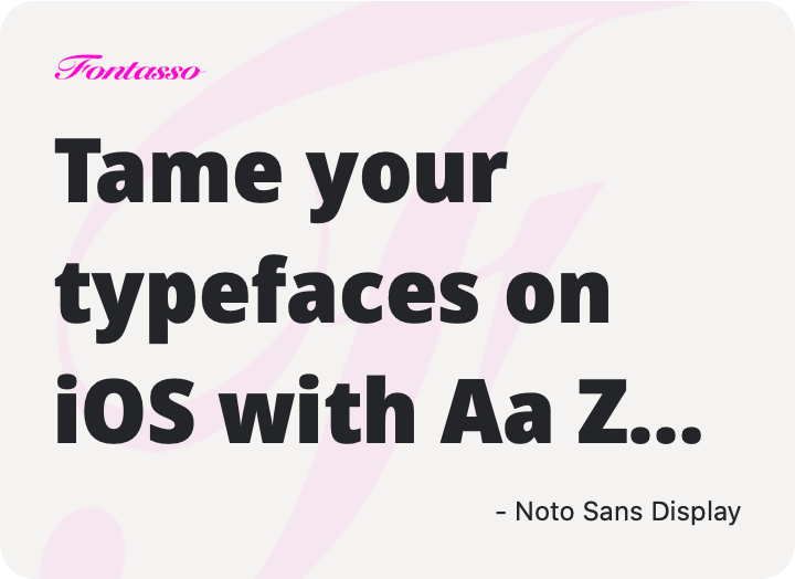 Noto Sans Display specimen