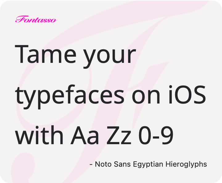 Noto Sans Egyptian Hieroglyphs specimen