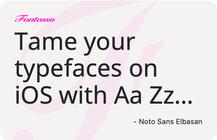 Noto Sans Elbasan specimen