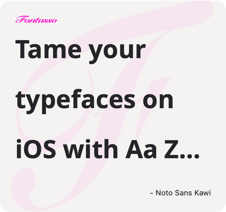 Noto Sans Kawi specimen