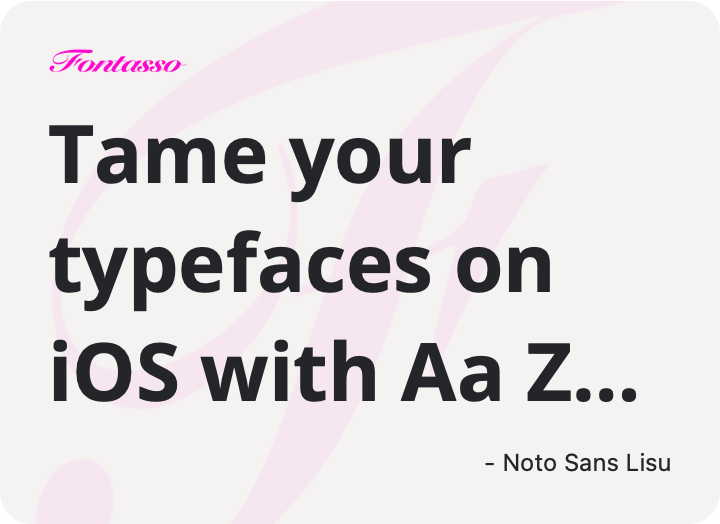 Noto Sans Lisu specimen