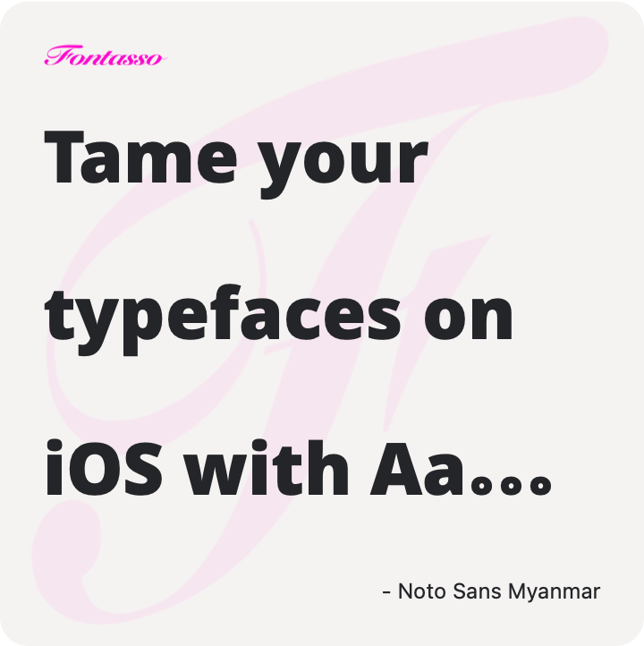 Noto Sans Myanmar specimen