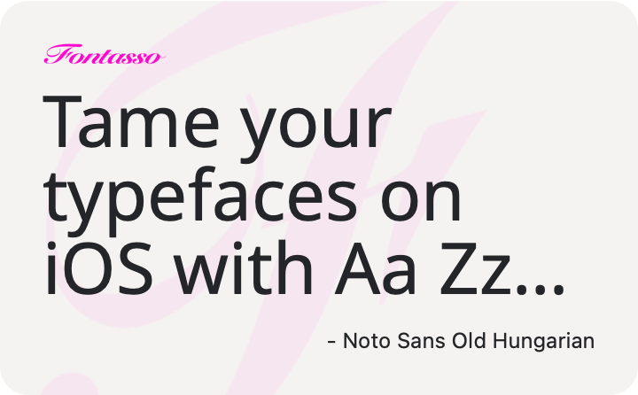 Noto Sans Old Hungarian specimen